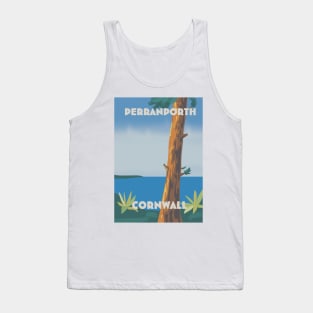 Perranporth Cornwall travel poster Tank Top